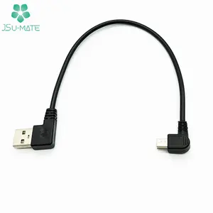 Góc Tùy Chỉnh Mini B 5Pin USB 2.0 Cáp Sạc Dữ Liệu 90 Độ Góc Trái Phải Mini Cáp USB Cáp Góc