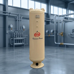 Réservoir d'air comprimé vertical DEW 750L, réservoir de stockage d'air comprimé industriel, construction métallique - Product Image 3