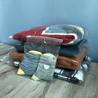 Sac d'emballage en plastique PE transparent personnalisé avec fermeture éclair pour couette, couverture et drap