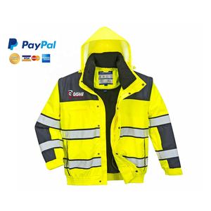 Chaquetas de Seguridad Reflectantes de Invierno, Capucha Reflectante, Ropa Exterior Acolchada de Manga Larga, Chaquetas de Seguridad Impermeables para Trabajar - Product Image 2