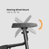LRS13-BS01 Cockpit Simulateur de Course Pliable, Support de Volant pour Jeu PS4 PS5 PC, Cockpit de Conduite de Voiture