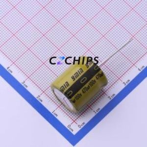 Condensador Electrolítico de Aluminio de Orificio Pasante LKMJ2002A471MF, D18xL20mm 470uF 20% 100V 2.27A-100kHz - Product Image 1