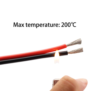 SY <span class=keywords><strong>2</strong></span> lõi đỏ đen 8awg-28awg nhiệt độ cao phẳng mềm Silicone đôi song song dây - Product Image 5