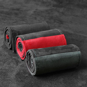 غطاء عجلة قيادة السيارة الرياضي المضاد للانزلاق مقاس 38 سم من الجلد الصناعي بسعر المصنع، يناسب جميع السيارات مع خيط حماية - Product Image 5