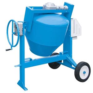 Malaxeur à ciment monophasé OFFICINE POLIERI SRL TECH LT.250 1,5 CV à décharge manuelle, état d'occasion, composants principaux : moteur, pompe - Product Image 1