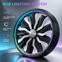 Ventilateur LED RGBW 80cm 1m DMX512 5CH 19CH 272CH pour éclairage de fond de scène, mariage, concert, divertissement