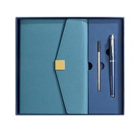 Ensemble cadeau carnet et stylo d'affaires avec boîte cadeau de luxe et sac cadeau pour réunion annuelle d'entreprise, cadeau de fin d'année