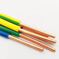 Cable de cobre de un solo núcleo aislado de alta calidad, Cable residencial, Conductor Flexible de PVC, 1,5mm, 2,5mm, 4mm, 10mm, 100m, sólido