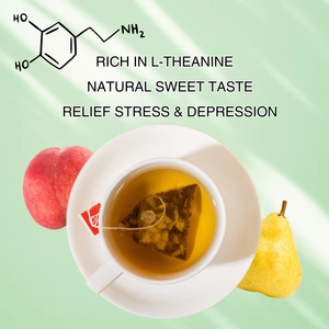 ชาสมุนไพร OEM รสลูกแพร์และพีชหวาน บรรจุ 10 ซองชาในกล่อง น้ำหนัก 30 กรัม - Product Image 3