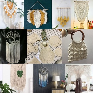 Baiyuheng Bán Buôn Tường Trang Trí Diy Handmade Bện Dây 100% Cotton Tự Nhiên Trắng Macrame Dây Xoắn - Product Image 6