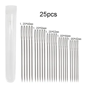 Clear Bottle Large Eye Hand Sewing Pin 20/25/30pcs Embroidery Sweater Knitting Needle DIY Sewing Kit Accessories