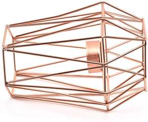 Rose Gold Geometric Metal Wire Iron <b>Tea</b> <b>Light</b> <b>Candle</b> Holder for Home Decoration and Wedding Holidays Party Decorations - Product Image 4