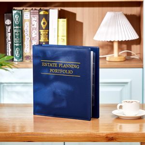 Carpeta Organizadora Profesional para Planificación de Patrimonios, Carpeta de PVC con Anillas en D de 2 Pulgadas y Anillas Redondas de 3 Anillas para Oficina y Escuela - Product Image 4