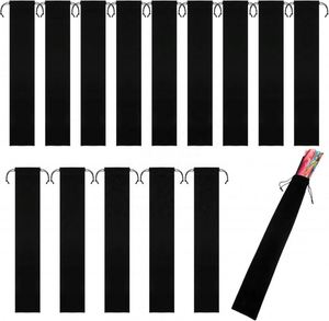 Nouveauté 2024 : Accessoires de rave écologiques en bambou noir massif peint pour femmes, avec sangle de jambe et éventail - Product Image 2