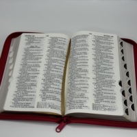 Bible à glissière adulte en espagnol-Fabricant d'impression personnalisée en cuir Pu
