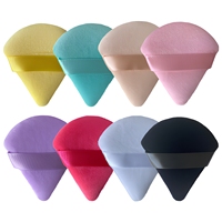 Superweicher Mini-Herzform-Puderquaste Fingerschwamm für Make-up-Foundation-Verblendung