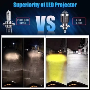 Đèn pha xe máy Bi LED <span class=keywords><strong>H6</strong></span> BA20D H4 P15D chất lượng cao, đèn sương mù xe tay ga hai màu, 6000K, thấu kính mắt cá, đèn chiếu sáng khi lái xe - Product Image 5