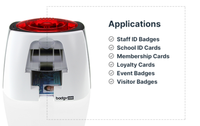 Imprimante de cartes d'identité en PVC plastique à sublimation couleur recto simple Evolis Badgy 200, best-seller