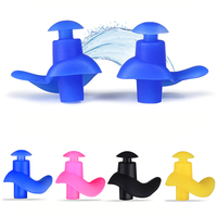 Boucles d'oreilles étanches en silicone souple avec ficelle, accessoires de natation, pièces