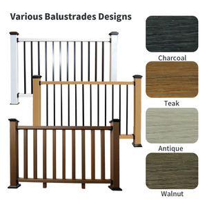 Tarima <span class=keywords><strong>de</strong></span> WPC Resistente a la Humedad para Villas y Apartamentos <span class=keywords><strong>de</strong></span> Estilo Moderno, Barandilla <span class=keywords><strong>de</strong></span> Balcón, <span class=keywords><strong>Escalera</strong></span>, Terraza, Marca Bammax - Product Image 5