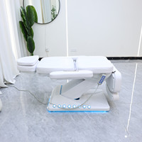 Lit de tatouage moderne et luxueux, meubles de salon avec contrôle au pied des cils, lit de beauté avec moteur 3/4, lit de massage facial électrique