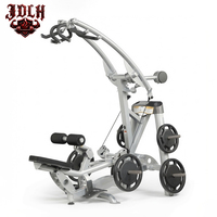 Máquina de remo vertical con carga de placas y brazos independientes para entrenamiento de fuerza de espalda y dominadas, equipo comercial para gimnasios