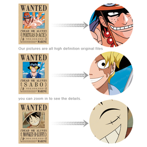 Affiche lenticulaire 3D à triple transition <span class=keywords><strong>One</strong></span> <span class=keywords><strong>Piece</strong></span> Wanted ACE SABO <span class=keywords><strong>LUFFY</strong></span> en gros pour cadeau promotionnel - Product Image 4