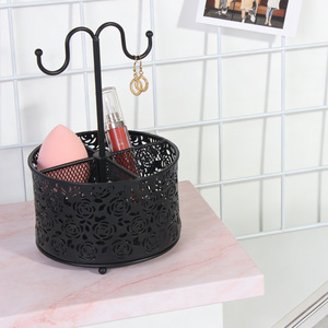 <span class=keywords><strong>JANE</strong></span> <span class=keywords><strong>EYRE</strong></span> Soporte para Utensilios de Cocina de Acero Inoxidable Duradero, 4 Compartimentos, Diseño Floral Giratorio de 360°, Almacenamiento No Plegable - Product Image 6