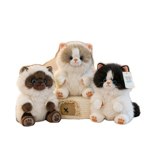<span class=keywords><strong>Peluche</strong></span> de <span class=keywords><strong>chat</strong></span> réaliste, jouet en <span class=keywords><strong>peluche</strong></span> moelleux et réaliste en forme de <span class=keywords><strong>chat</strong></span> assis, à suspendre au sac ou au sac à dos, vente en gros - Product Image 6