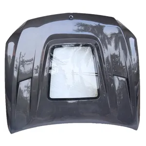 Capuz de carbono para janela transparente, para w205 c63 c63s classe c c200