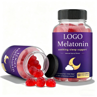 Bonbons gélifiés à la mélatonine personnalisables, complément alimentaire super-alimentaire pour le sommeil, pour enfants et adultes, favorise le bien-être, dosage adapté