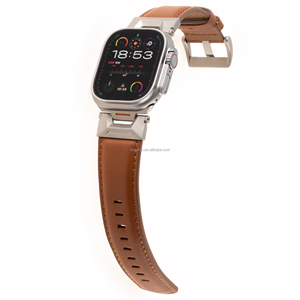 Cinturini di Ricambio in Vera Pelle per <span class=keywords><strong>Apple</strong></span> <span class=keywords><strong>Watch</strong></span> Serie 11 10 9 8 7 <span class=keywords><strong>6</strong></span> 5 4 3 2 1, SE 3 2 1, Ultra 3 2 1 - Product Image 4