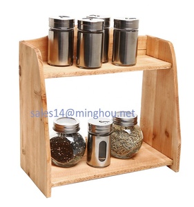 Cuisine 2 Niveaux <span class=keywords><strong>Étagère</strong></span> À <span class=keywords><strong>Épices</strong></span> En <span class=keywords><strong>Bois</strong></span> Debout Libre Organisateur De Stockage À Domicile <span class=keywords><strong>Étagère</strong></span>s - Product Image 1