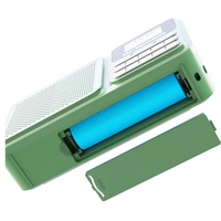 Radio numérique portable rétro DAB/DAB+ avec écran LCD, FM et Bluetooth sans fil, panneau solaire - Comprend une carte TF et une clé USB