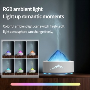 Diffuseur d'arômes électrique 2026, 100 ml, design méduse et volcan de lave en plastique, sans eau, pour usage hôtelier avec lumière LED, Type-C - Product Image 3