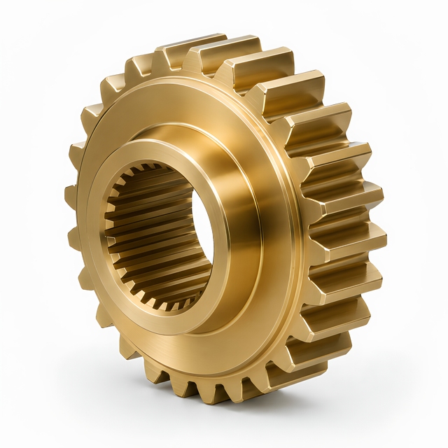 CNC Turning Parts Custom Swiss Lathe Brass Stainless Steel Shaft Gear Components for Machinery Assembly