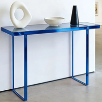 Table console en acrylique coloré minimaliste de haute qualité pour salon, hôtel, appartement, meubles