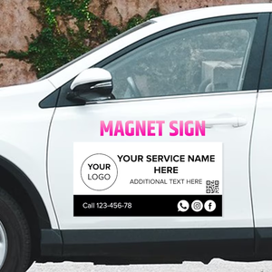 Teslimat sürücü araba mıknatıs yansıtıcı manyetik etiket araç için uyarı emniyet işareti - Product Image 6