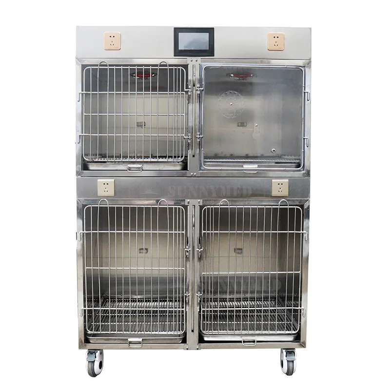 SY-W020-1 thú y phòng khám cung cấp Hot Bán động vật thép không gỉ Pet lồng động vật con chó lồng