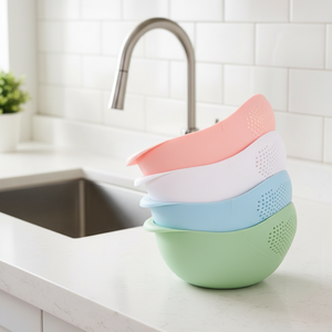 Égouttoir multifonctionnel épaissi pour riz avec panier de drainage, idéal pour la cuisine, le lavage des légumes et des fruits domestiques - Product Image 1