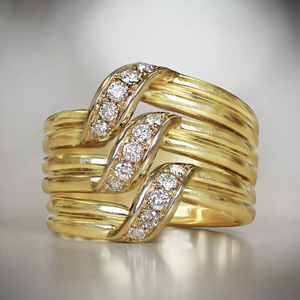 Anello con Design a Più Strati, Stile Elegante, Anello da Dito per Donne - Product Image 3
