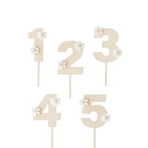 Adorno de pastel de madera con diseño de miel y dulzura, decoración acrílica para el primer cumpleaños del bebé, adorno para pastel. - Product Image 5