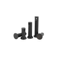 Acier au carbone fini oxyde noir DIN1444 ISO2341 GB882 goupille cylindrique parallèle droite avec trou goupille de chape à tête plate