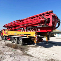 Chine Ingénierie de construction d'occasion Putzmeister Cifa Sany 66m 67m 68m Camion pompe à béton monté sur camion Prix de vente