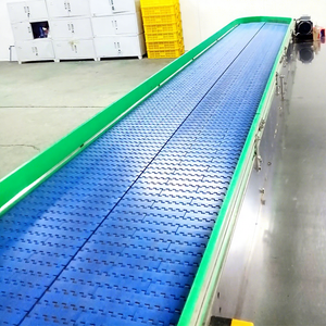 Konveyor Rantai Sabuk Kawat Plastik untuk Botol Makanan dengan Kecepatan yang Dapat Disesuaikan, Material Karet, dan Desain Kustom Baru - Product Image 1