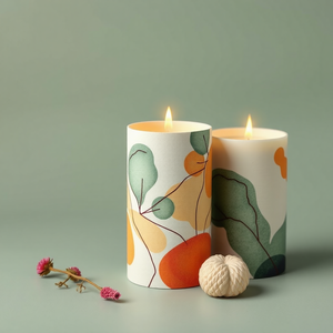 Caja Cilíndrica Redonda de Cartón Ecológica de Lujo con Impresión Personalizada para Empaque de Regalo de Velas Aromáticas - Product Image 4