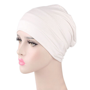 Turban en coton à imprimé doux pour femmes, casquettes Vintage, <span class=keywords><strong>Bonnet</strong></span>, intérieur Hijabs, casquette, musulmane, pour tête couverte, couvre-chef, collection - Product Image 2