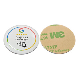 Etiqueta personalizada de 30mm NFC Google Review, etiqueta reprogramable para compartir en redes sociales, etiqueta RFID antimetal para teléfono - Product Image 2