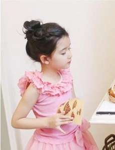 Ensemble de vêtements pour enfants en gros : T-shirt sans manches en dentelle tendance avec jupe en maille pour petites filles, directement de l'usine chinoise - Product Image 3