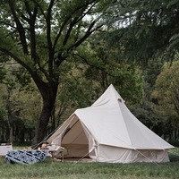 Tente yourte mongole, tente de camping en plein air, tente pyramidale, stand d'exposition de style européen pour camping, banquet de mariage, événement